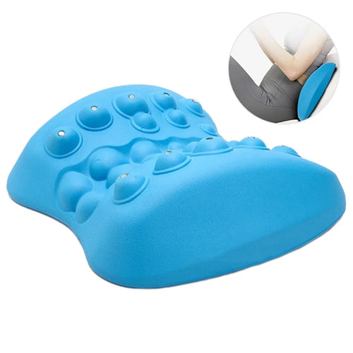 Lumbar Spine Magnetic Therapy Traction Corrector EVA Pain Relief Waist Muscle Massager - 1