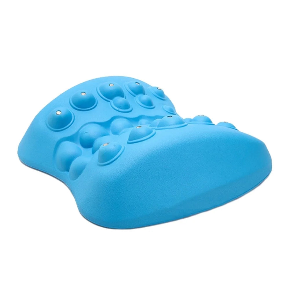 Lumbar Spine Magnetic Therapy Traction Corrector EVA Pain Relief Waist Muscle Massager - 2