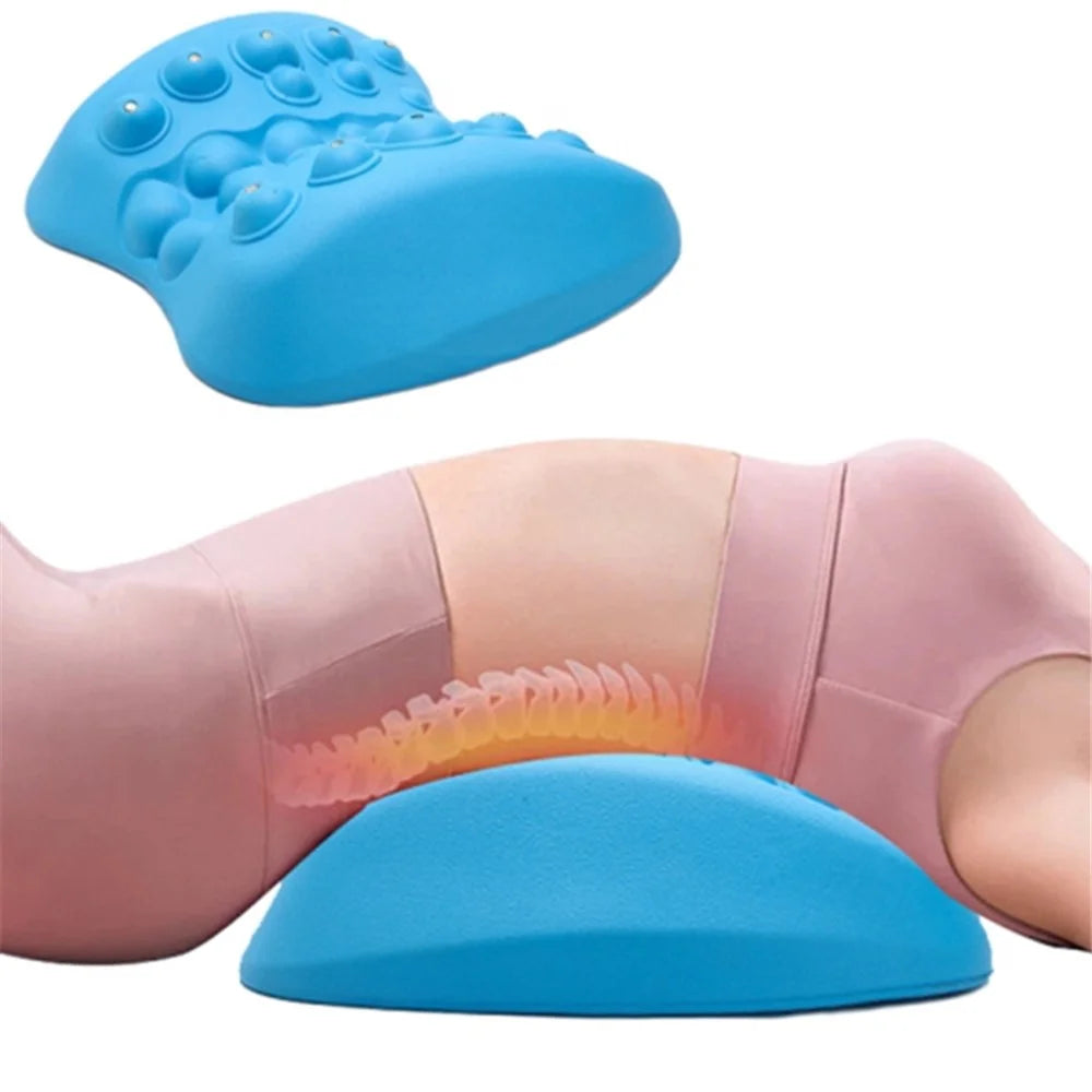 Lumbar Spine Magnetic Therapy Traction Corrector EVA Pain Relief Waist Muscle Massager - 5