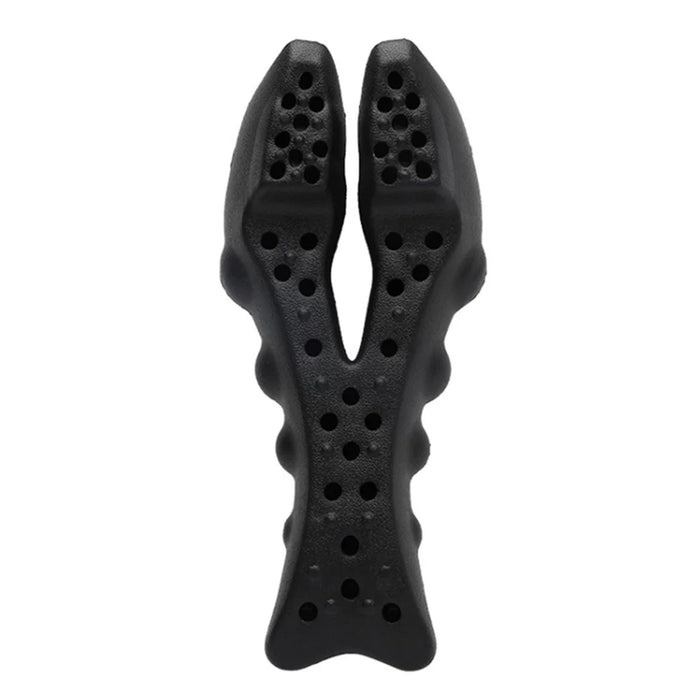 Soft EVA Cervical Spine Massager Pain Relieve Neck Shoulder Relax Massage Tool - Black - 7