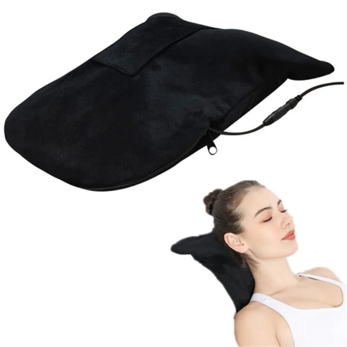 USB Electric Heating EVA Neck Massager Cervical Stretcher Neck Spondylosis Correction Pillow - 1