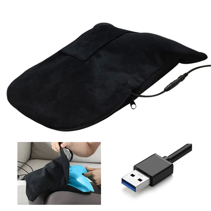 USB Electric Heating EVA Neck Massager Cervical Stretcher Neck Spondylosis Correction Pillow - 2