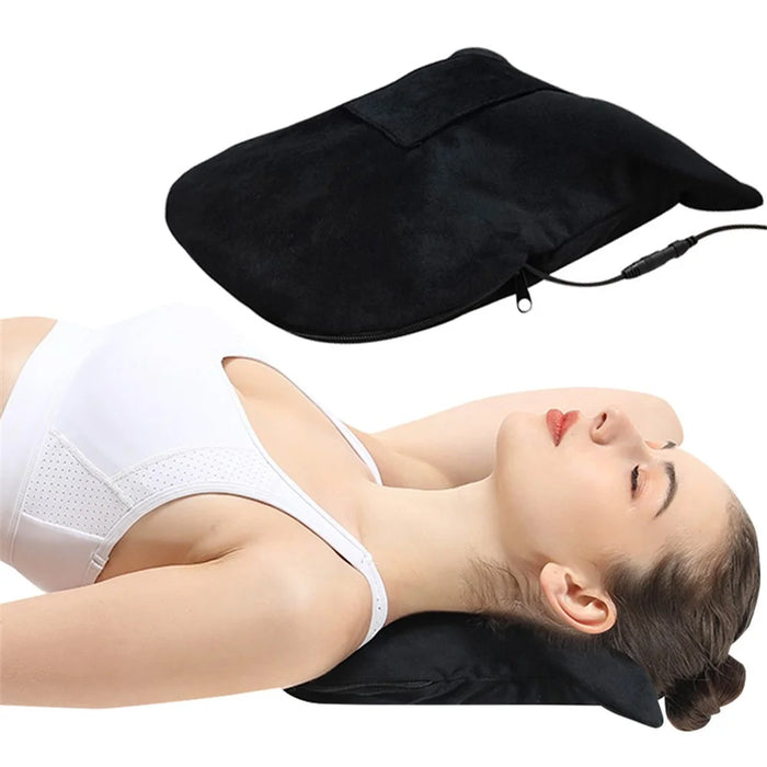 USB Electric Heating EVA Neck Massager Cervical Stretcher Neck Spondylosis Correction Pillow - 7