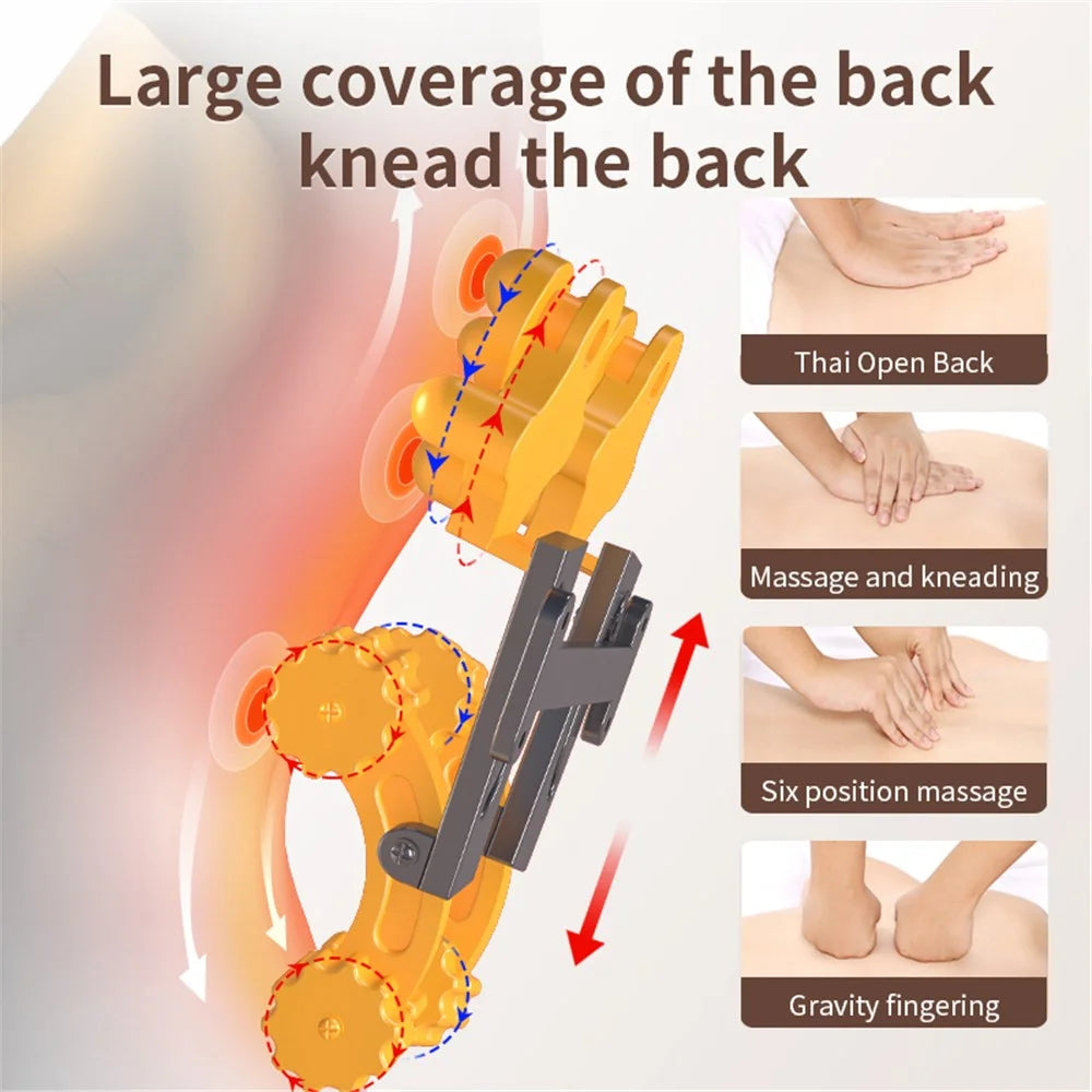 JH-K5S Hot Compress Relaxation Full Body Massage Cushion Shiatsu Kneading Vibration Back Massager - EU Plug - 4