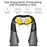JH-RC1 Plug-in Back Neck Shoulder Massager Hot Compress 4D Kneading Beating Massager for Relief on Full Body Muscles - Black / Grey / US Plug - 7