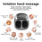 JH-ZL1 Foot Massager Heated Rolling Air Compression Feet Massager Machine with Remote - Black / US Plug - 4