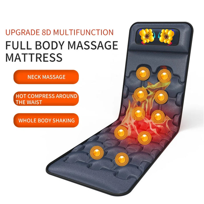 JH-CD6 9 Modes Massage Mat Sitting Lying Electric Heating Pad Muscle Relax Body Massager Cushion - US Plug - 3