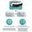 E5 Plus 26 Points Smart Eye Massager Adjustable Airbag Hot Compress Eye Protector Massager with 5 Massage Modes - Pink - 3