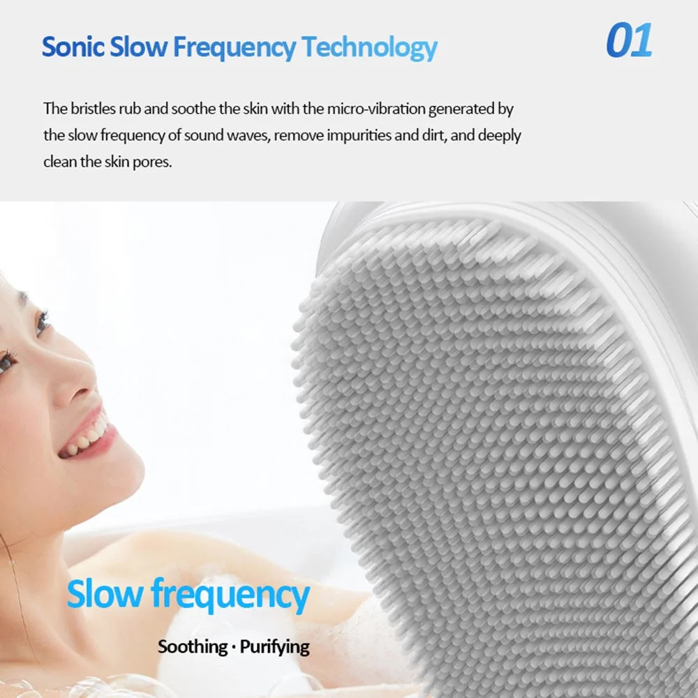 HQ-A007 Sonic Bath Brush IPX7 Waterproof Electric Shower Brush with Inductive Charger - 6