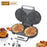 COUPE Dual Breakfast Sandwich Maker Electric Pancake Maker Griddle (CE Certificated, No FDA) - Silver / EU Plug 220V - 4
