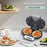 COUPE Dual Breakfast Sandwich Maker Electric Pancake Maker Griddle (CE Certificated, No FDA) - Silver / EU Plug 220V - 6