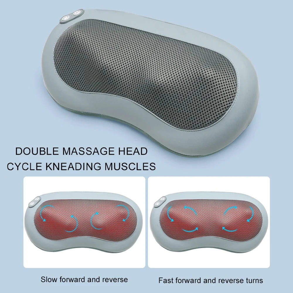 ST-1207 Wireless Back Massager USB Shiatsu Neck Massager with Heat Muscle Pain Relief - 3