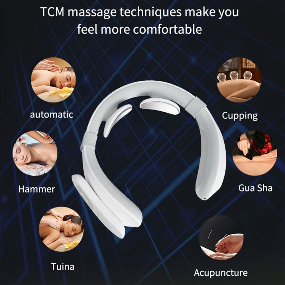 ST-304 Cordless EMS Neck Massager Electric Neck Massaging Tool for Pain Relieve - 4