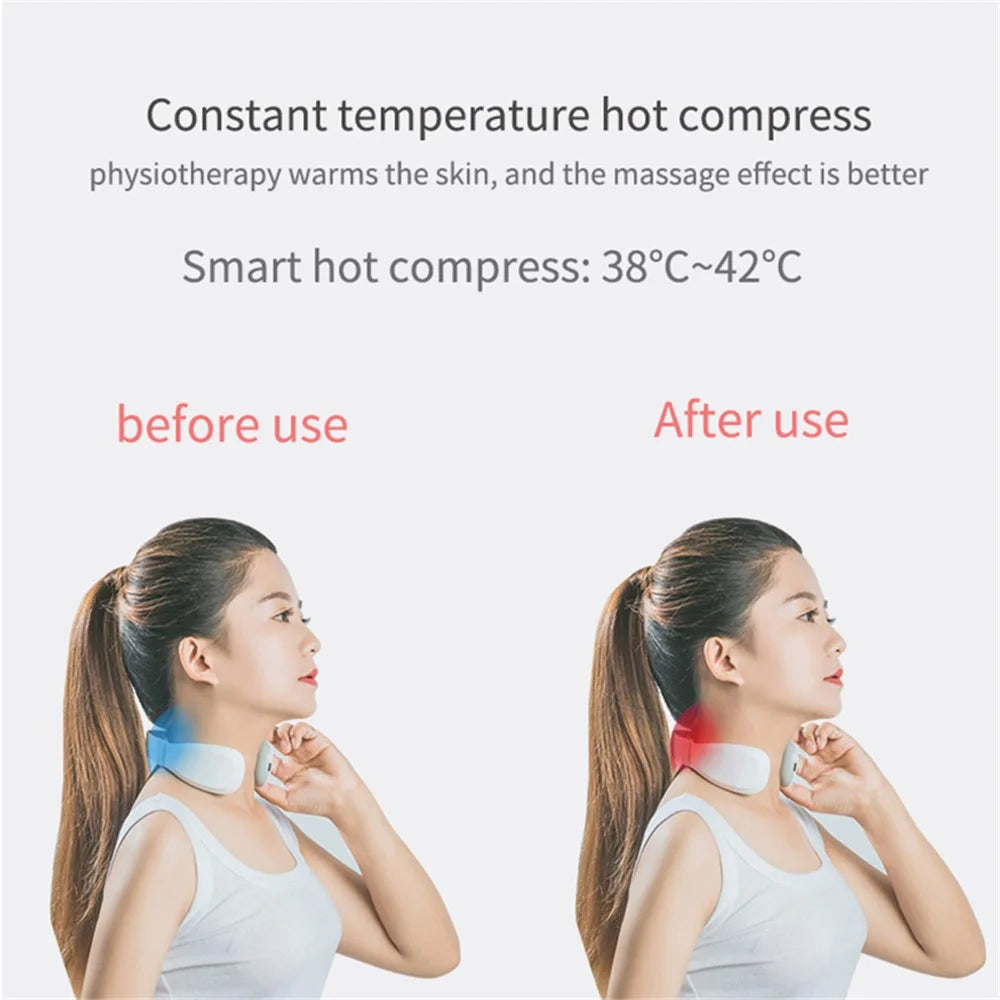 ST-304 Cordless EMS Neck Massager Electric Neck Massaging Tool for Pain Relieve - 5