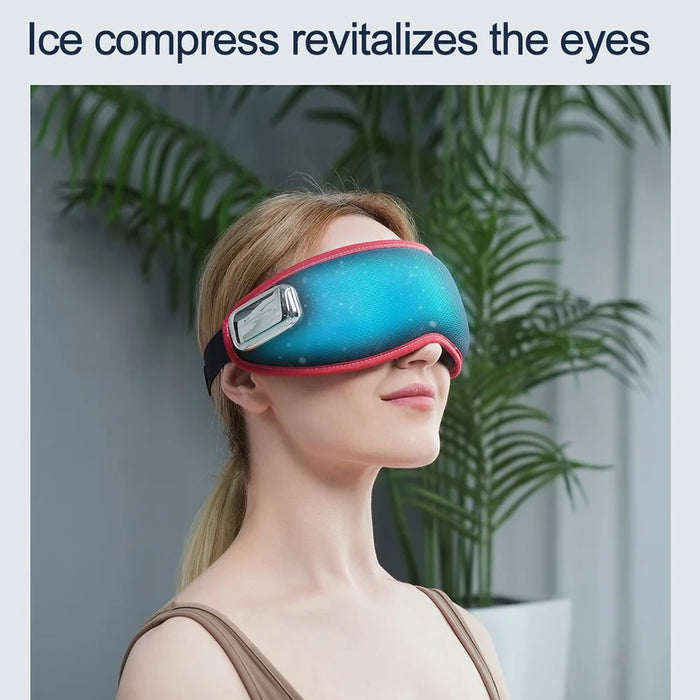 CKGO Y09 Eye Massager Heated and Cooling Compression Music Smart Eye Mask - Orange - 4