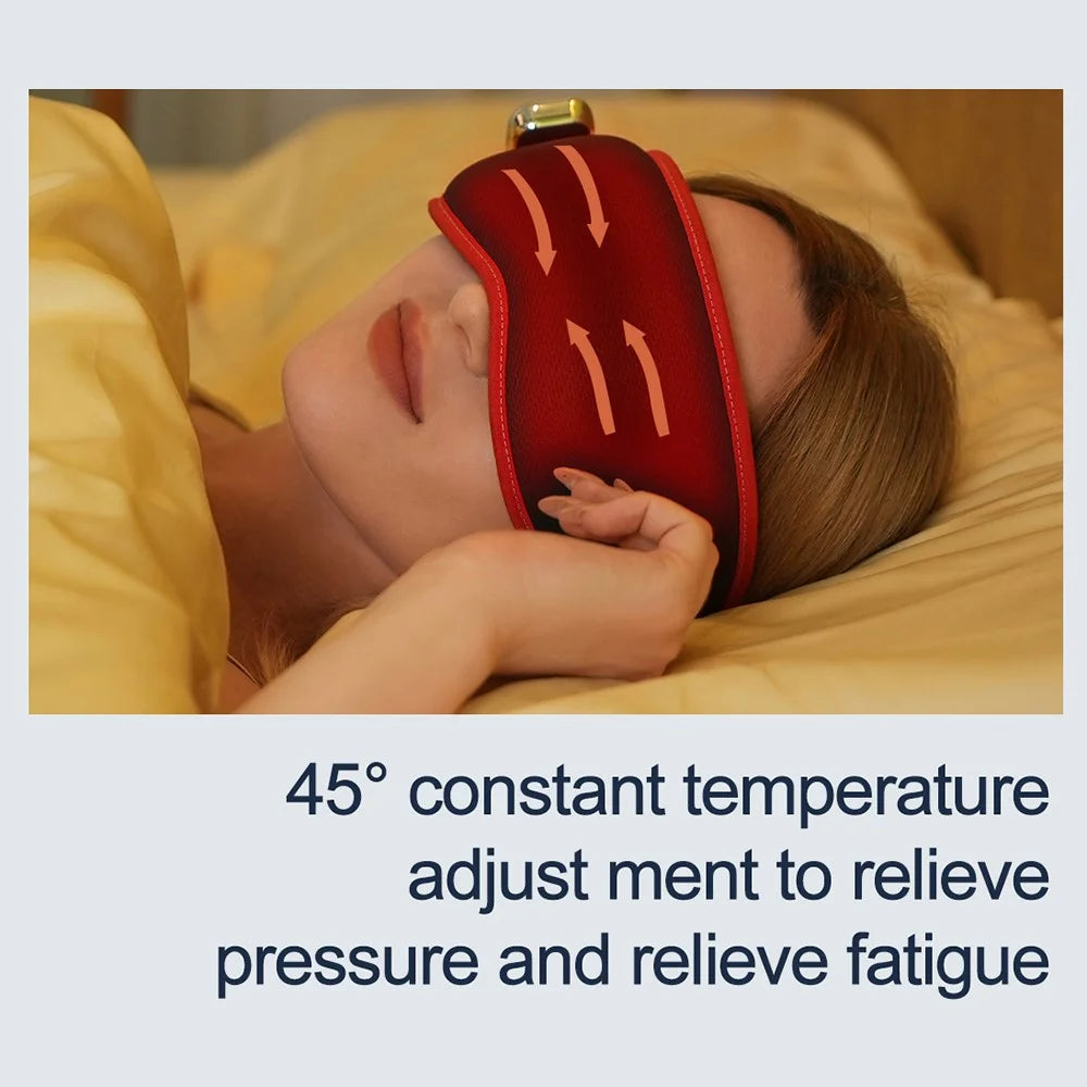 CKGO Y09 Eye Massager Heated and Cooling Compression Music Smart Eye Mask - Orange - 5