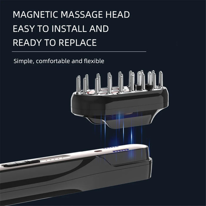 ST-1502 Multifunction Electric Comb EMS Microcurrent Meridian Massage Brush - 7