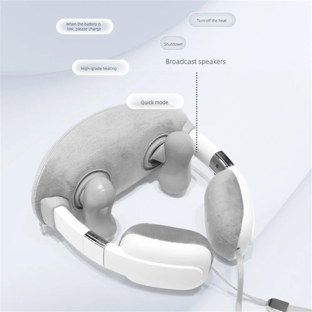 ST-321 Cervical Spine Hot Compress 3 Modes Electric Neck Massager with Voice Broadcast - 7