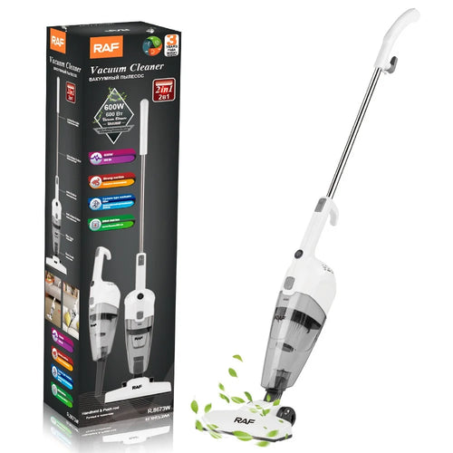 RAF R.8673 Home Corded Vacuum Cleaner Powerful Suction Handheld Cleaner EU Plug - White - 1