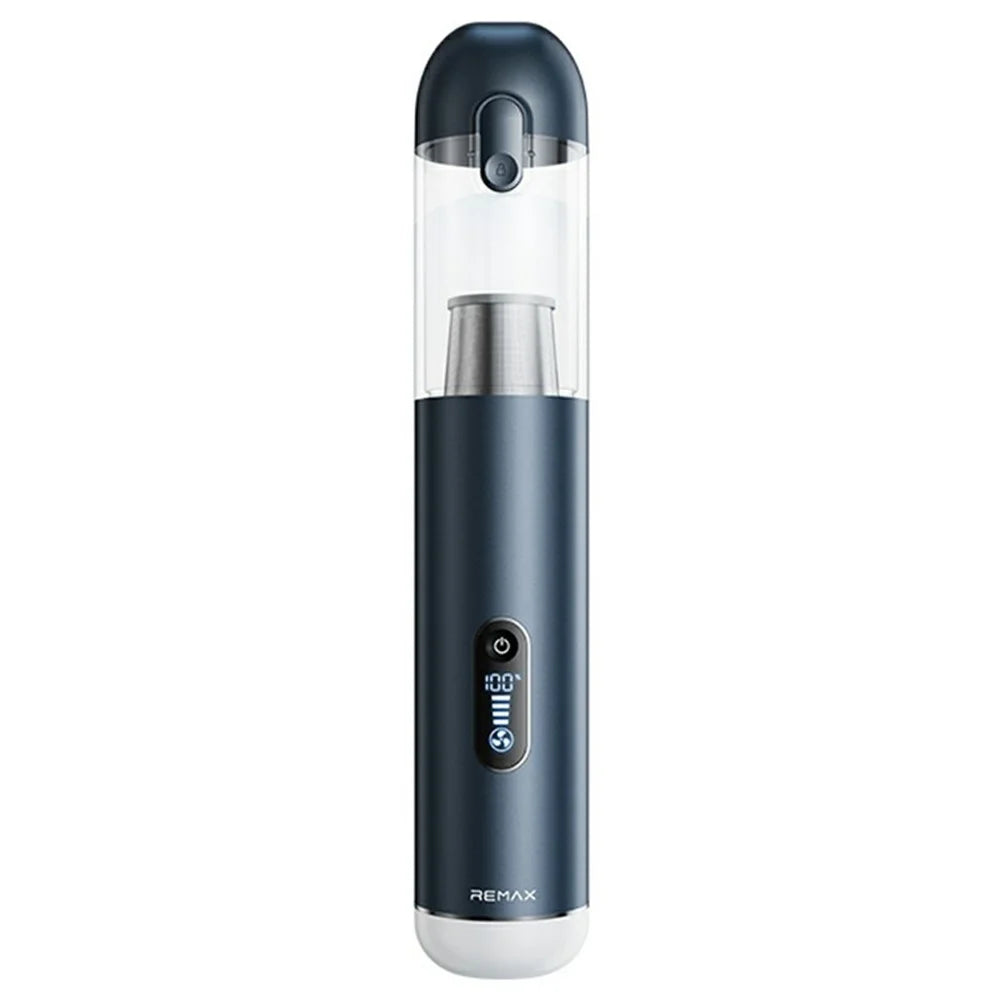 REMAX XC-5 Multi-Function Brushless Car Vacuum Cleaner Aluminum Alloy 3-Speed Mode Dust Buster - Dark Blue - 1