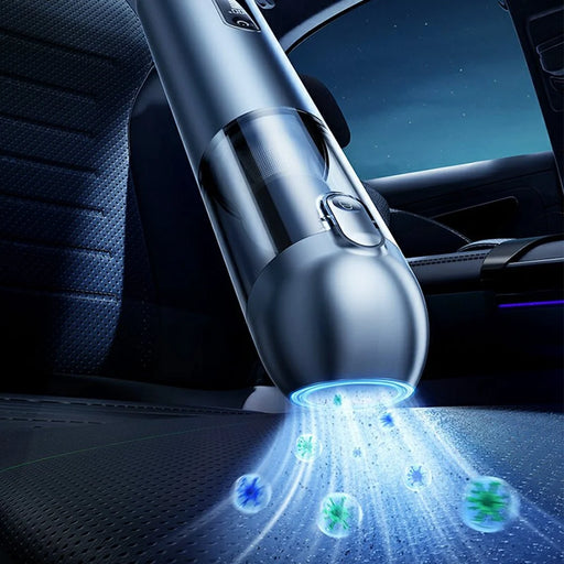 REMAX XC-5 Multi-Function Brushless Car Vacuum Cleaner Aluminum Alloy 3-Speed Mode Dust Buster - Dark Blue - 2