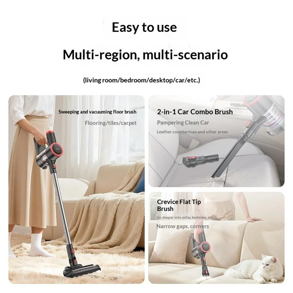 YESIDO EC32 Handheld Cordless Vacuum Cleaner 12000Pa Suction 12000mAh Multifunction Cleaning Dust Removal Tool for Home Car - EU Plug - 5