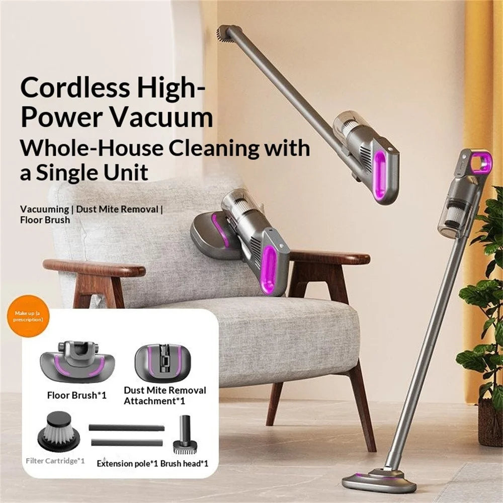 3 in 1 Cordless Vacuum Cleaner 10000Pa Handheld Stick Dust Mite Removal Mop for Home - 3