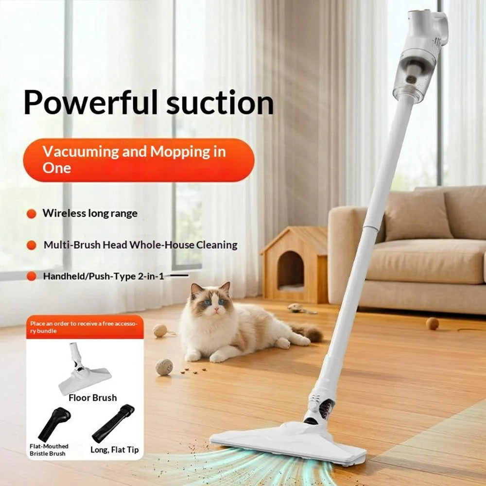 YQ-600 2 in 1 Wireless Handheld Stick Vacuum Cleaner 8000Pa Strong Suction for Home Car - 2