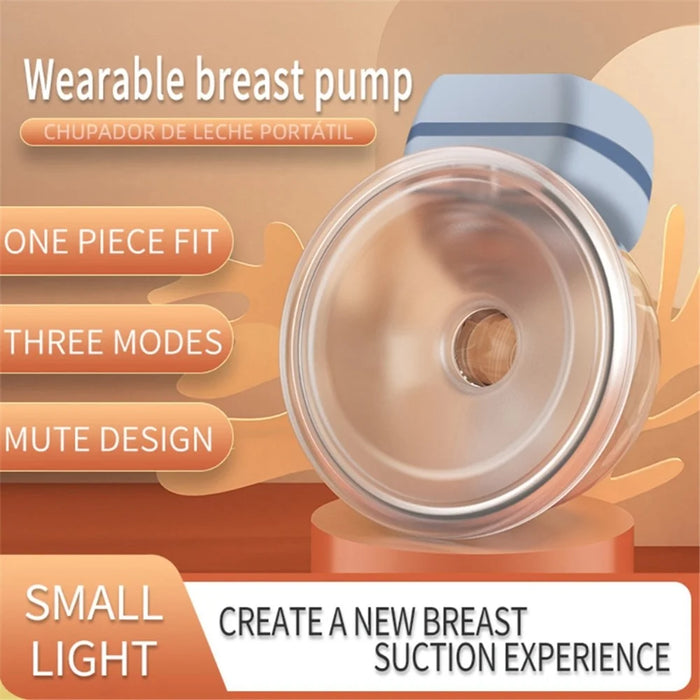 MISSBABY Electric Breast Pump Portable Anti-backflow 9 Levels Adjustable LED Display Ultra Quiet Wearable Milk Breast Collection Tool (No FDA Certificate, BPA Free) - Pink - 7