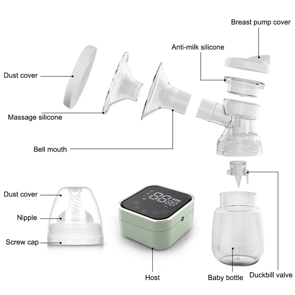 MIDALA D115 Electric Breast Pump 3 Modes Quiet Mother Breast Milk Suction Tool (FDA Certificated, BPA Free) - 4
