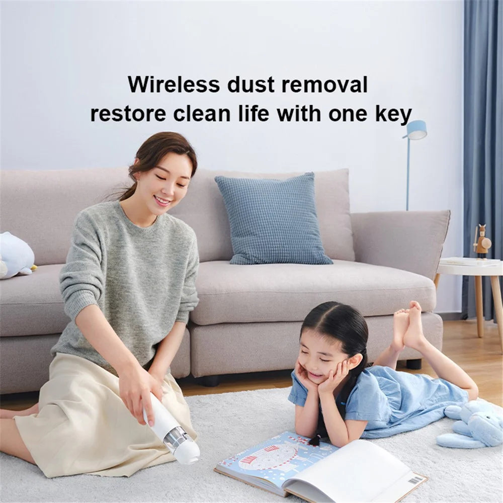 XIAOMI MIJIA Cordless Vacuum Cleaner 13000Pa Strong Suction Portable Cleaning Tool for Car Home (Chinese Version) - White - 2