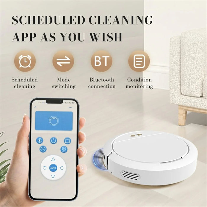 OB16SE 3000Pa Robotic Vacuum Cleaner Smart Mapping Cleaner for Pet Hair, Carpet - White - 6