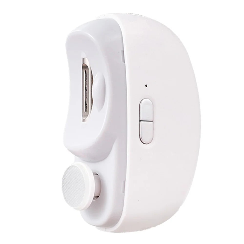 Automatic Nail Clipper 2 In-1 Electric Nail Polisher Baby Nail Clipper - White - 1