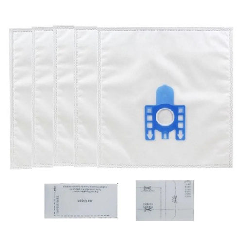 For Miele GN Series S8310 / S8390 / S2121 Vacuum Cleaner 1 Pair Filter Cotton with 5 Dust Bags - 1