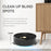 8088 3-in-1 Function Smart Sweeping Robot Rechargeable Wireless Floor Vacuum Cleaner - Black - 5