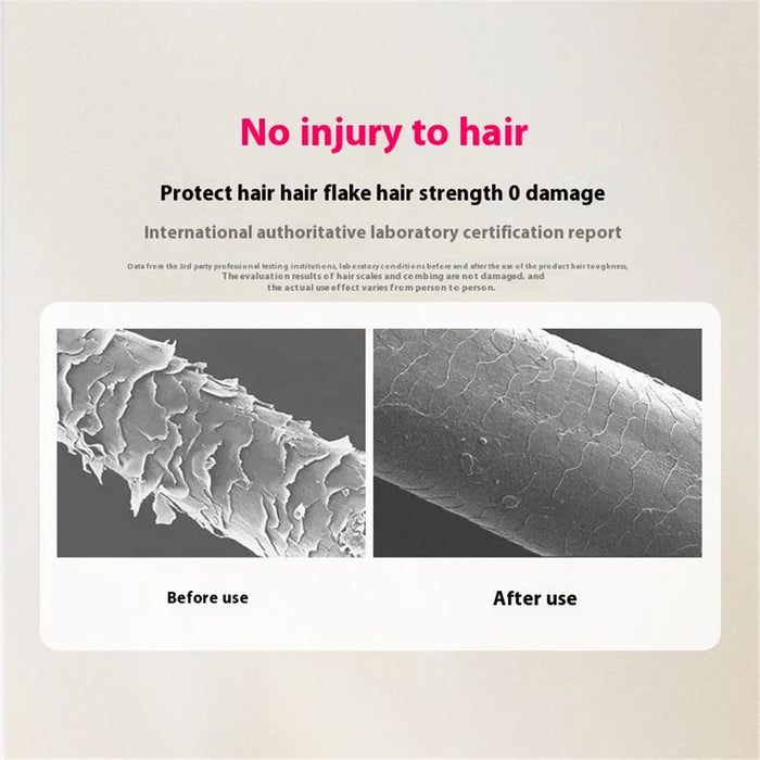 FY-H128 Wireless Hair Straightener Brush Straightening / Curling Ionic Portable Styling Tool - Pink - 2