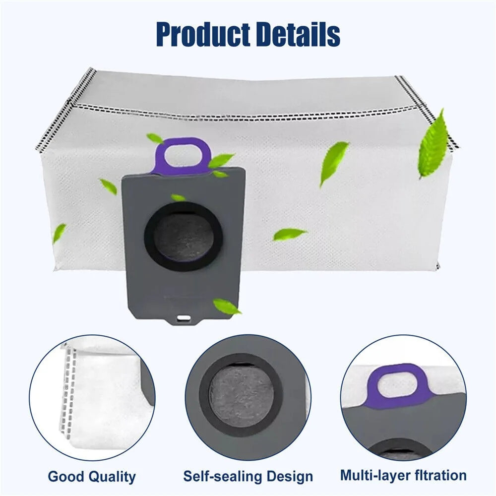 For Narwal Freo Z Ultra Robot Vacuum Cleaner Dust Bag Replacement Filter Disposable Collection - 2