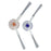 1Pair Side Brushes for NARWAL J3 / J4 / J4 Lite / Freo X / Freo X Plus / K1 Robot Vacuum Replacement Parts - 3