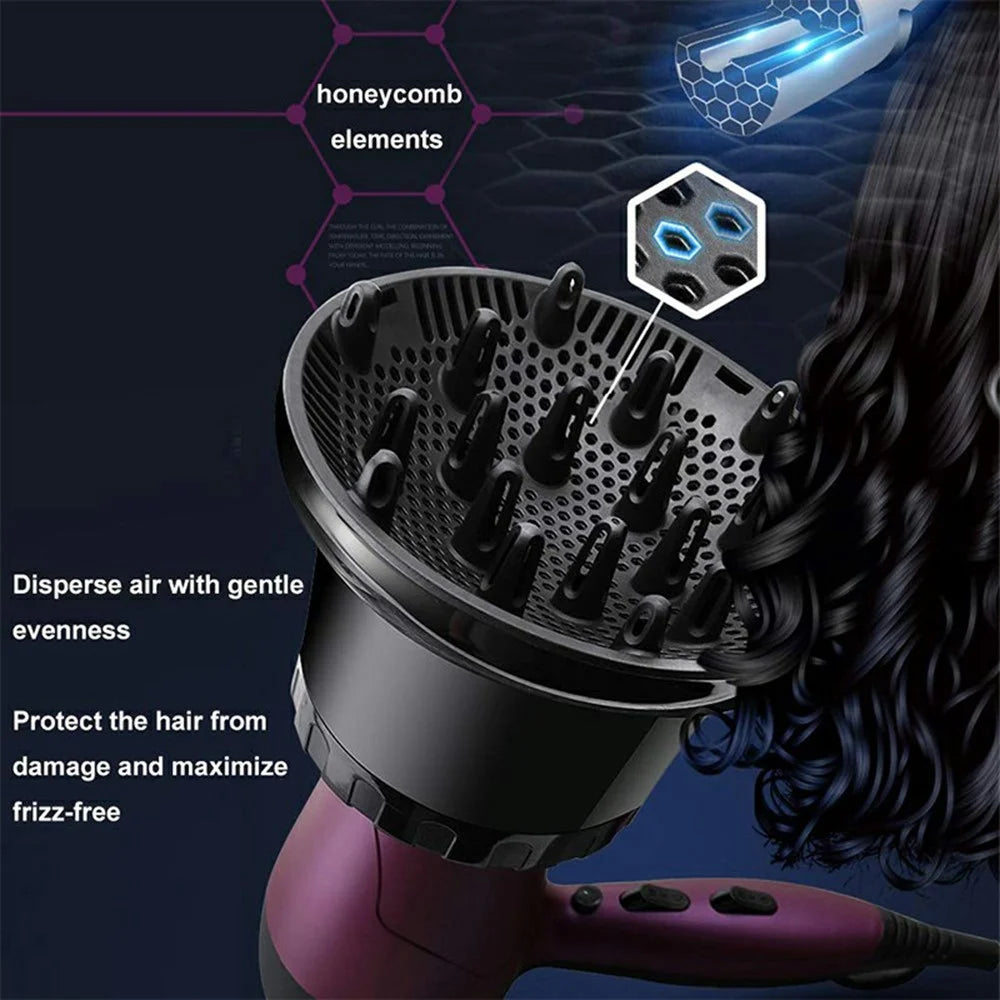 G8 Hair Dryer Large Blower Head Universal Attachment Curly Hair Drying Hood - White - 3