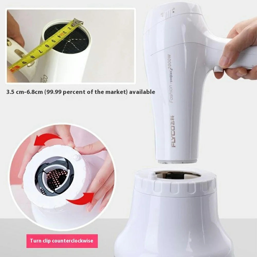 G8 Hair Dryer Large Blower Head Universal Attachment Curly Hair Drying Hood - White - 5