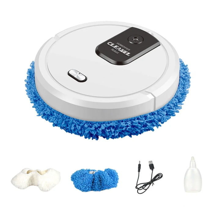 K-555 Robot Vacuum Cleaner 2 in 1 Smart Sweep and Mop with Strong Suction for Pet Hair and Hard Floors - White - 1