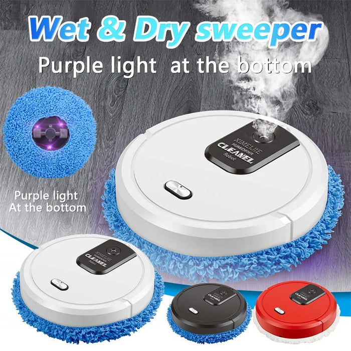K-555 Robot Vacuum Cleaner 2 in 1 Smart Sweep and Mop with Strong Suction for Pet Hair and Hard Floors - White - 3