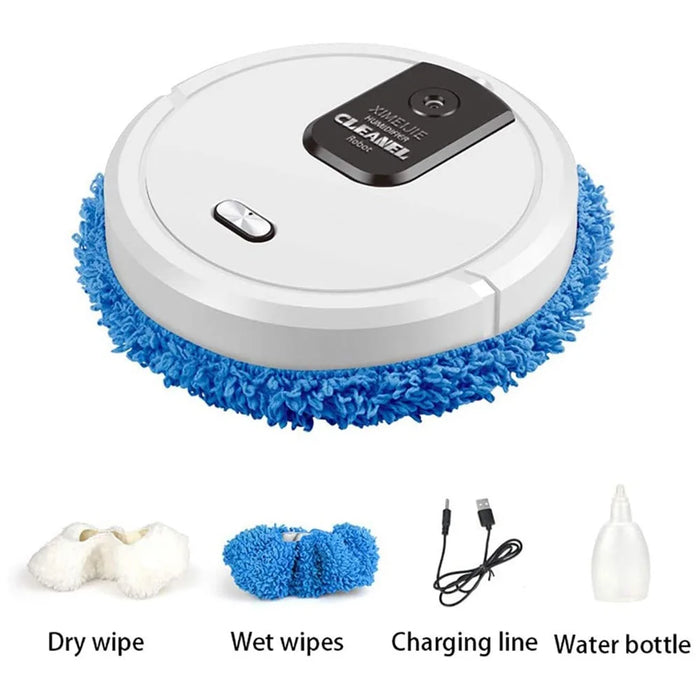 K-555 Robot Vacuum Cleaner 2 in 1 Smart Sweep and Mop with Strong Suction for Pet Hair and Hard Floors - White - 4