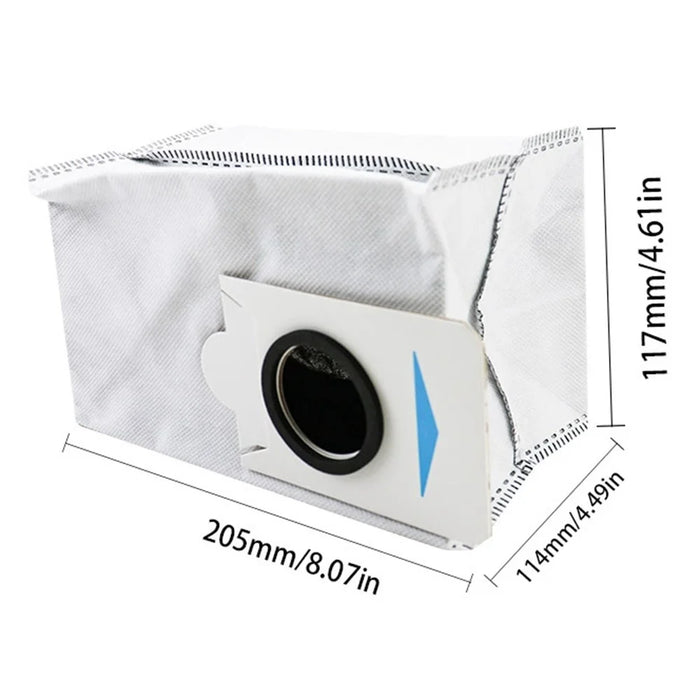For Ecovacs Deebot X2 Combo Vacuum Cleaner Antibacterial Activated Carbon Dust Bag Non Woven Fabric Dust Collection Bag - 4