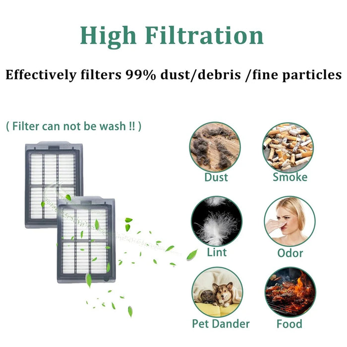 For iRobot Roomba Plus 505 Combo / 405 Combo Replacement Filter Air Purification Dust Removal Part - 4