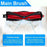 For Roborock Q7 M5 / Q7 M5+ / Q7 TF / Q7 TF+ Main Brush Vacuum Cleaner Roller Brush Replacement Part - 2