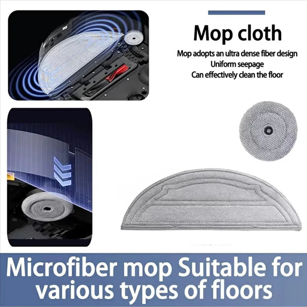 Mop Cloth for Roborock Q10 VF / Q10 VF+ / Q10 PF Vacuum Cleaner Dust Removal Floor Cleaning Pad - 3
