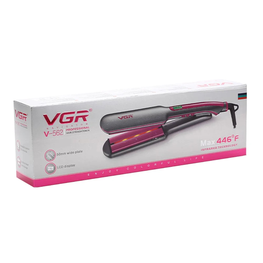 VGR V-562 Ceramic Plate Hair Straightener Rapid Heated Hair Straightening Flat Tool with Rotation Tail Cable (EU Plug) - 6