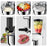 5.5L Multifunctional Kitchen Stand Mixer 5 in 1 Dough Kneader Food Processor for Baking Cooking (BPA Free, No FDA) - EU Plug - 5