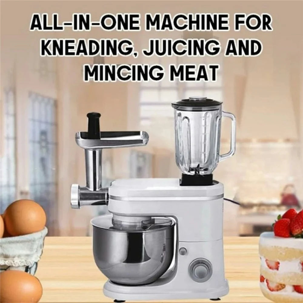 6L Electric Kitchen Stand Mixer 3 in 1 Dough Kneader Meat Grinder Juicer (BPA Free, No FDA) - EU Plug - 2